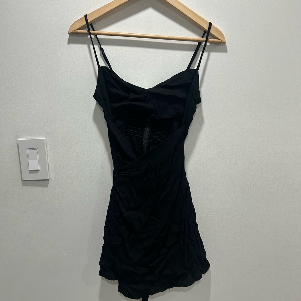 Reformation Sayulita Cut Out Wrap Mini Dress - Picture 2 of 6